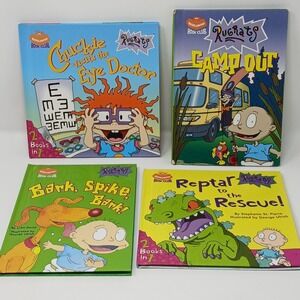 VTG RUGRATS Childrens Mixed Lot Of 4 Nickelodeon Book Club Hardcover Tommy